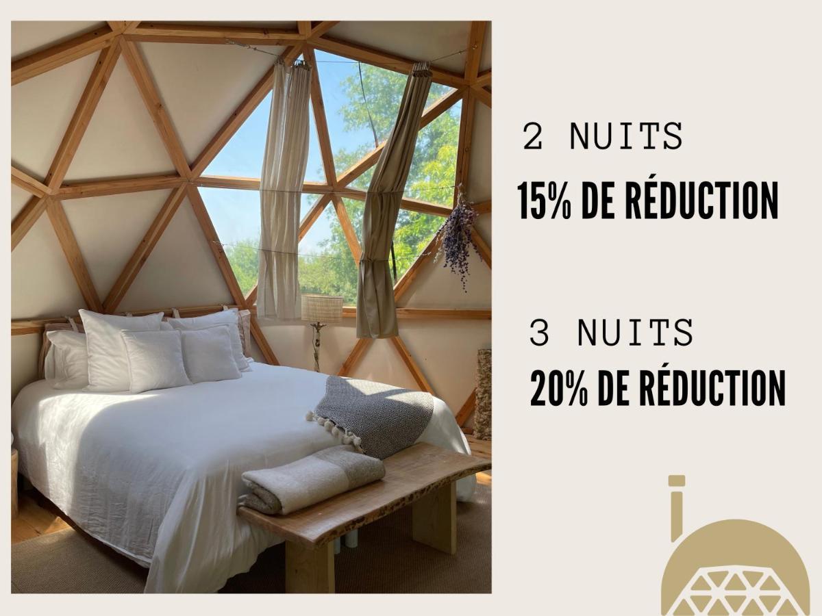Dome Insolite Lichen Jacuzzi Et Petits-Dejeuners Inclus Gondrin Εξωτερικό φωτογραφία